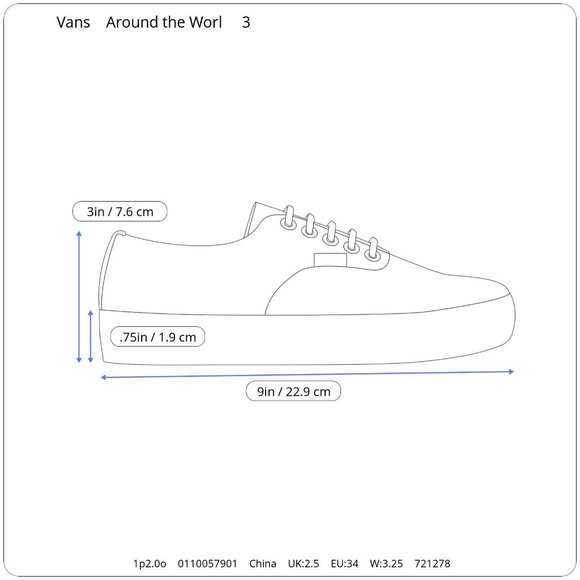 Vans Colorful Era Save Our Planet Around the World Map Sneakers Kid's 3 - Picture 10 of 10